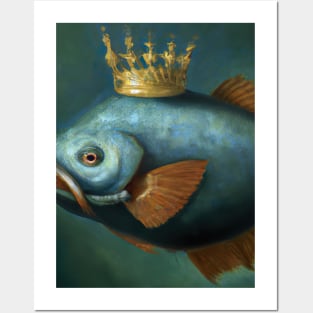 Fish with a Crown Posters and Art